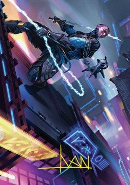 Art Series: Kaito, Cunning Infiltrator (V.2) - Magic: The Gathering Foundations: Extras (Tip Card) [XFDN-A51]