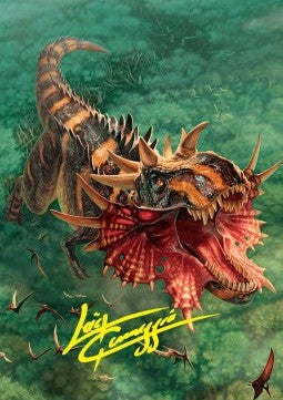 Art Series: Gigantosaurus (V.2) - Magic: The Gathering Foundations: Extras (Tip Card) [XFDN-A53]