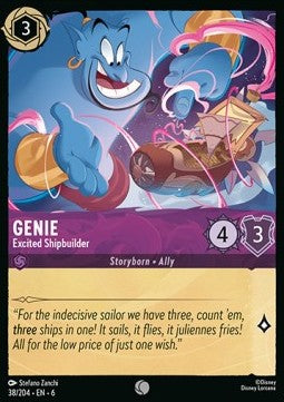 Genie - Excited Shipbuilder - Azurite Sea (Common) [6AZS-38]