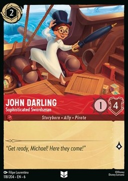 John Darling - Sophisticated Swordsman - Azurite Sea (Uncommon) [6AZS-118]