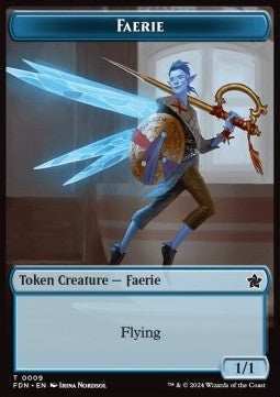 Faerie Token (U 1/1) // Zombie Token (B 2/2)
