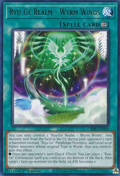 Ryu-Ge Realm - Wyrm Winds (V.1 - Rare) - Crossover Breakers (Rare) [CRBR-039]