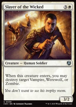 Slayer of the Wicked - Innistrad Remastered (Uncommon) [INR-39]