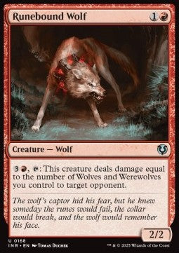 Runebound Wolf - Innistrad Remastered (Uncommon) [INR-168]