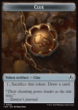 Clue Token // Eldrazi Horror Token (C 3/2) - Innistrad Remastered: Tokens (Token) [TINR-T 22/1]