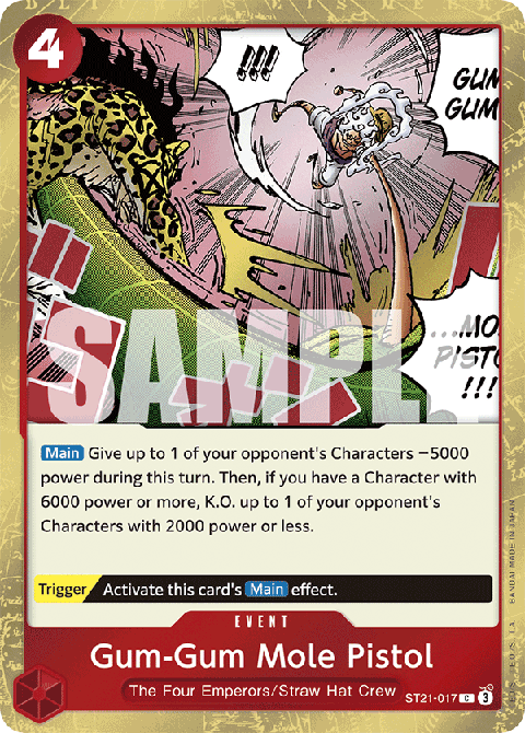 Gum-Gum Mole Pistol (ST21-017) - Starter Deck: EX Gear 5 (Common) [ST-21-017]