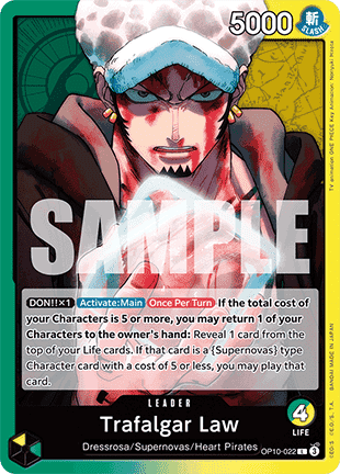 Trafalgar Law (OP10-022) (V.1) - Royal Blood (Leader) [OP10-022]