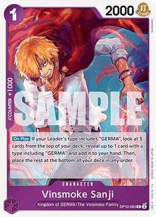 Vinsmoke Sanji (OP10-063) - Royal Blood (Rare) [OP10-063]