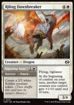 Riling Dawnbreaker // Signaling Roar - Tarkir: Dragonstorm (Common) [TDM-21]