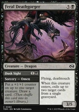 Feral Deathgorger // Dusk Sight - Tarkir: Dragonstorm (Common) [TDM-80]