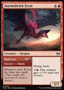 Stormshriek Feral // Flush Out - Tarkir: Dragonstorm (Common) [TDM-124]