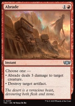 Abrade - Commander: Tarkir: Dragonstorm (Uncommon) [TDC-203]