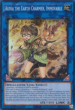Aussa the Earth Charmer, Immovable (V.1 - Super Rare) - Quarter Century Stampede (Super Rare) [RA04-078]