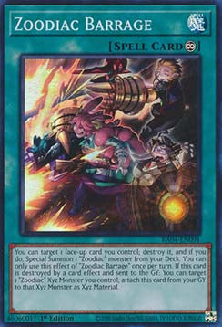 Zoodiac Barrage (V.1 - Super Rare) - Quarter Century Stampede (Super Rare) [RA04-091]