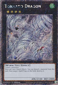 Tornado Dragon (V.1 - Platinum Secret Rare) - Quarter Century Stampede (Platinum Secret Rare) [RA04-289]
