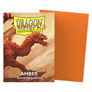 100 Dragon Shield Sleeves - Matte Amber