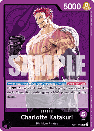Charlotte Katakuri (OP11-062) (V.1) - A Fist of Divine Speed (Leader) [OP11-062]