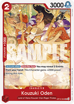 Kouzuki Oden (OP12-004) - Legacy of the Master (Uncommon) [OP12-004]