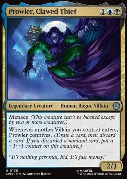 Prowler, Clawed Thief - Marvel's Spider-Man (Uncommon) [SPM-138]