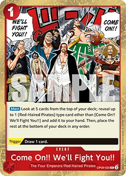 Come On!! We'll Fight You!! (OP09-020) (V.1)
