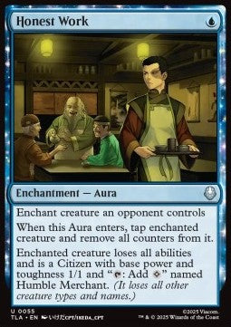 Honest Work - Avatar: The Last Airbender (Uncommon) [TLA-55]