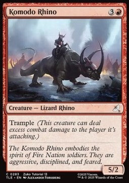 Komodo Rhino (V.2) - Avatar: The Last Airbender: Eternal (Common) [TLE-283]