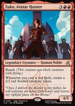 Zuko, Avatar Hunter (V.2) - Avatar: The Last Airbender: Eternal (Rare) [TLE-287]