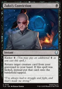 Zuko's Conviction - Avatar: The Last Airbender (Uncommon) [TLA-123]