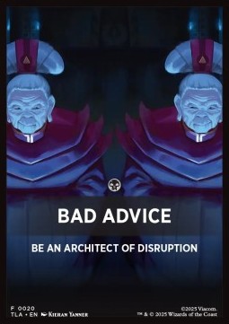 Jumpstart Pack Summary Card: Bad Advice - Avatar: The Last Airbender: Extras (Tip Card) [XTLA-F20]