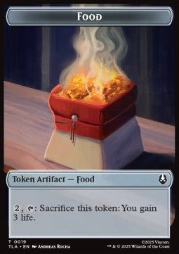 Food Token // Dragon Token (R 4/4 Flying, firebending 4) - Avatar: The Last Airbender: Tokens (Token) [TTLA-T 19/9]