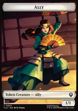 Ally Token (W 1/1) // Spirit Token (C 1/1) (V.2) - Avatar: The Last Airbender: Tokens (Token) [TTLA-ET 7/3]