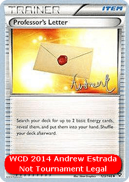 Professor's Letter - WCD 2014 (World Championship Deck) [WCD14-XY 123]