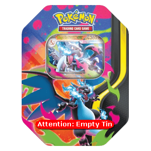 Empty Mega Charizard X ex Tin - Mega Evolution Products