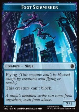 Foot Skirmisher Token (Blue 2/1) - Teenage Mutant Ninja Turtles: Tokens (Token) [TTMT-CT29]