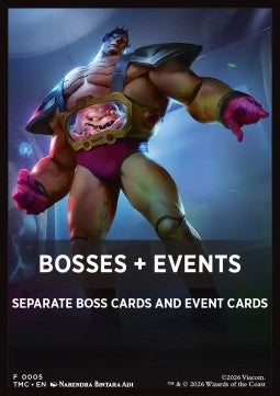 Turtle Team Up Theme Card: Bosses + Events - Teenage Mutant Ninja Turtles: Extras (Tip Card) [XTMT-F05]