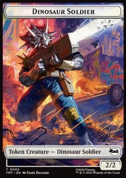 Dinosaur Soldier Token (W 2/2) // Food Token