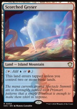 Scorched Geyser - Commander: Secrets of Strixhaven (Rare) [SOC-54]