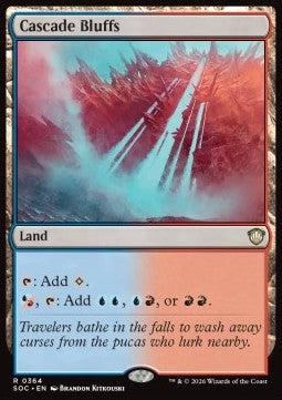Cascade Bluffs - Commander: Secrets of Strixhaven (Rare) [SOC-364]
